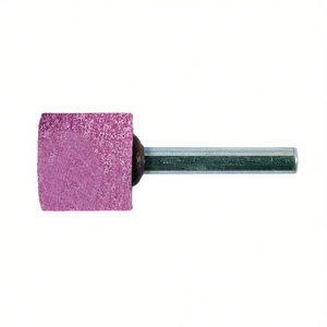 Meule vitrifiée rose Fervi 12 mm x 12 mm x 6 mm pour le polissage des métaux - Product Image 2