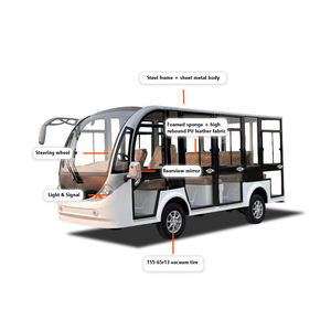 Bus touristique électrique à 4 roues, 14 places, couleur personnalisée, pour la vente - Product Image 3