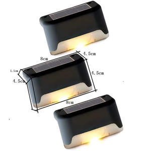 Capteur de mur solaire LED étanche haute luminosité, adapté aux extérieurs de maison, lumière blanche chaude, éclairage de <span class=keywords><strong>jardin</strong></span> certifié - Product Image 2