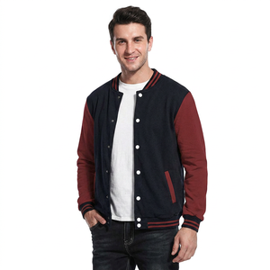 High Quality Custom <b>Slim</b> <b>Fit</b> Men's Baseball Varsity <b>Jacket</b> with Front Custom Logo Print Reversible Design - Product Image 1