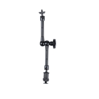 Support de bras articulé réglable de 11 pouces avec pince à griffes grande taille et support de téléphone pour la photographie de smartphones et d'appareils photo