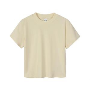 เสื้อยืดแขนสั้นผู้หญิง ผ้าหนา ระบายอากาศได้ดี ทรงตรง สวมใส่สบาย - Product Image 4