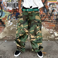 Pantalon cargo ample et large en coton personnalisé, multi-poches, style streetwear, camouflage, pour travailleur, coupe charpentier – Nouveauté fournisseur