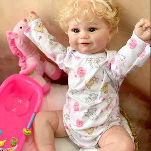 Poupée Reborn Sam Dropshipping Girl Black Rabbit Mobi Early Birth, lit double couche, chaussures en cuir, entièrement assemblée - Product Image 1