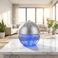 Diffuseur d'arômes électrique portable, lumières LED 7 couleurs, réglable, utilisation en intérieur et en extérieur, plastique, huile essentielle, garantie 1 an, grand modèle