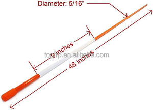 Poste de Nieve Reflectante Brillante de Fibra de Vidrio para Marcado de Límites en Pistas de Esquí y Exteriores - Product Image 3