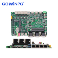 Placa Base para Router de Software, Intel I5-8250U 3955UI I5-7200U, Thin Mini ITX, 4 Puertos LAN Gigabit, 6 Puertos COM, Compatible con Windows 7, 8, 10, Linux, PXE, WOL