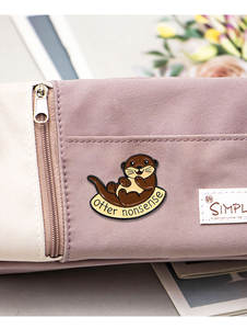 YINI için özel sevimli hayvan emaye karikatür köpek fırçası tekniği moda kaplama Metal hatıra sikke - Product Image 6