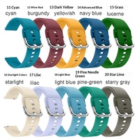 [En stock] Vente flash Bracelet de montre en silicone sport avec boucle à ardillon pour Active/Watch5/Watch6 - 18 mm/20 mm/22 mm