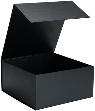 1 pack black-8x8x4 inch