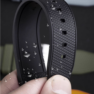 Correa de <span class=keywords><strong>Reloj</strong></span> de Buceo Impermeable de Liberación Rápida Blanc-pain Ome-ga de 20 mm y 22 mm, Correa de Silicona Líquida con <span class=keywords><strong>Hebilla</strong></span> de Acero Inoxidable Transpirable - Product Image 2