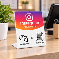 Support de table NFC pour avis en gros, avec fonction de lecture rapide par QR Code, pour cliniques, hôtels, restaurants et comptoirs