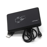 Lecteur RFID UHF passif 125KHz / 13.56MHz pour contrôle d'accès aux portes, protocole ISO 14443A, matériau ABS, portée de lecture de 5 à 10 cm