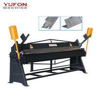 Machine à plier les bords manuelle personnalisée Yufon 2*2500/2*3000, machine de fabrication de conduits, machine à plier les bords carrés