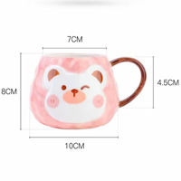 Mug à café en céramique ours mignon 400 ml – Tasse cadeau fantaisie pour la maison et le bureau – Vente en gros