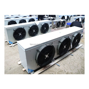 Refroidisseur d'air à 3 ventilateurs de haute qualité pour chambre froide, évaporateur moyen avec structure en tube de cuivre et ailettes d'aluminium, compatible électrique/au liquide - Product Image 5