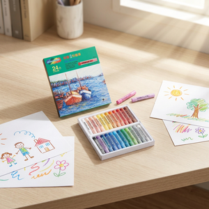 Simbalion OPL-24, Juego de Pasteles al Óleo Redondos Grandes de 7 cm, 60 Colores, Calidad Premium, Certificación EN 71-3 y ASTM F966, Dibujo Suave para Artistas - Product Image 6