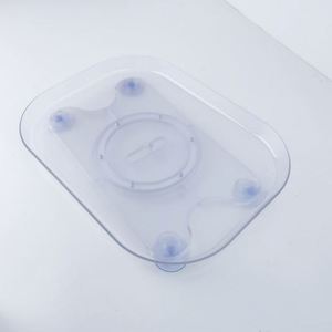 กล่องใส่ของแบบหมุนได้ใสสำหรับใส่ตู้เย็นสี่เหลี่ยมอุปกรณ์จัดระเบียบในตู้เย็น - Product Image 5