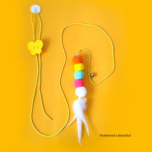 Hängendes Automatisches Interaktives Katzenspielzeug Lustige Maus Katzenstab mit Glocke Spielzeug für Kätzchen Spielzeugstab Katzenzubehör - Product Image 1