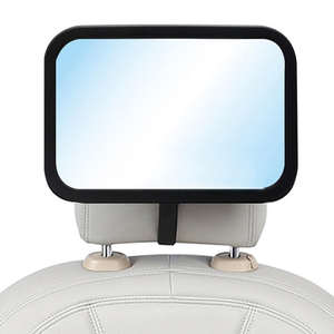 안전 광장 큰 크기 후면 직면 360 도 자동차 좌석에 대 한 조정 가능한 아기 거울 - Product Image 1