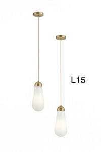 โคมไฟระย้าดีไซน์เนอร์สำหรับห้องรับประทานอาหาร ห้องนั่งเล่น ห้องนอน โต๊ะข้างเตียง บาร์  แบบโมเดิร์น เรียบง่าย ทำจากกระจก ดีไซน์สร้างสรรค์ - Product Image 3