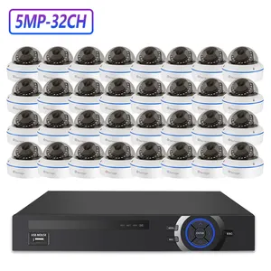 Oem 32Ch 5Mp户外防水夜视网络Camara 1080P Poe Ip安全摄像机Nvr套件