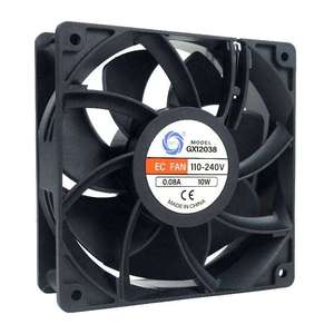 Meixing GX12038 110-240v 10W EC Industry <strong>Fan</strong> Automatic Double Ball High Speed Longer Life Axial Flow <strong>Fan</strong> Exhaust Cooling <strong>Fan</strong> - Product Image 2