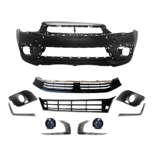 Kit paraurti anteriore parti carrozzeria con griglia fendinebbia cromata modanatura mitMitsubishi Outlander Sport <span class=keywords><strong>ASX</strong></span> 2016 2017 2018 2019 - Product Image 1