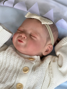 Poupée réaliste NPK de 18 pouces/45 cm, jouet pour bébé, cadeau de Noël, poupée artisanale, poupée en silicone mignonne, poupée reborn endormie - Product Image 2