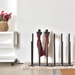 JH-Mech-organizador de botas y zapatos para exterior e interior, organizador de Metal negro, soporte para botas - Product Image 5