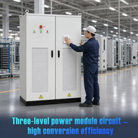 Système de conversion d'énergie solaire (PCS) - Boîtier de distribution - Megarevo MPS Hybride 550 kW 720 A 400 V IP55 - Inverseur de stockage d'énergie