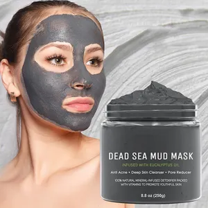 Private Label Moisturizing Whitening Face Body Beauty Clay Mask Deep Cleansing Pore Anti Acne Dead Sea Mud Mask