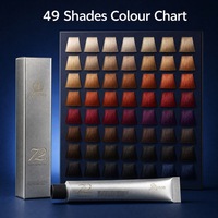 Crème colorante pour cheveux professionnelle sans PPD, sans ammoniaque, sans peroxyde, faible odeur, coloration permanente pour salon, 49 couleurs, couvre les cheveux