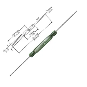 Cylinder Glass Hermetic Reed Switches RI-01C / RI-29 / RI-03 / RI-21 / RI-23 / RI-25 / RI-26