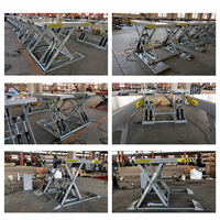 Elevador de Tijera Hidráulico de Lujo BOSCAR BC-1.4A de Posición Media, 4000 kg, Cuatro Cilindros, Motor de 2.2 kW, Altura de Elevación Móvil