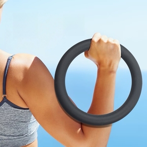 Hot Selling Factory Direct Eco-friendly 8LB Waterproof Non-Slip Durable Yoga & Pilates <b>Weighted</b> Ring <b>Dumbbells</b> - Product Image 5