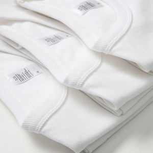 T-shirt pour homme personnalisé à manches courtes, col rond, coupe ample, en coton 100% tricoté, respirant, 240 GSM, design vierge, vente chaude - Product Image 5