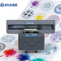 Harga Pabrik Printer Hybrid Otomatis UV Flatbed Inkjet A3 Baru untuk Usaha Kecil Percetakan Bola Golf, Kartu PVC, dan Flex Printing