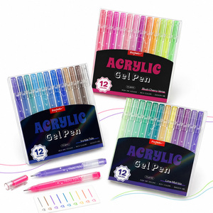 Stylos gel jumbo 12 couleurs, 0,8 mm, pour carnet, étudiants, art, bricolage, gribouillage, <span class=keywords><strong>dessin</strong></span>, marqueurs, bureau, papeterie <span class=keywords><strong>kawaii</strong></span> - Product Image 1