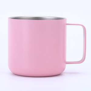 Mug isotherme en acier inoxydable 9 cm bleu avec poignée pour usage au bureau - Product Image 3