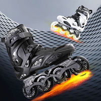 Patins à roulettes en ligne Roselle X9 professionnels à 4 roues, coques de chaussures résistantes aux chocs pour adultes, vente en gros