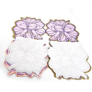Hot-stamped napkins, uniquely shaped <b>combination</b>, premium party colored <b>square</b> paper, cross-border factory direct supply of - Product Image 3