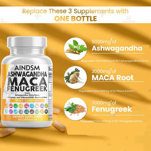 Capsules de Fenugrec, Maca et Ashwagandha sur Mesure – Capsules de Graines de Fenugrec pour le Soutien Immunitaire – Extrait de Graines de Fenugrec en Capsules - Product Image 3