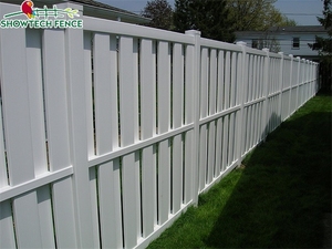 Panneaux de clôture en vinyle blanc de 6 pieds/8 pieds, boîte d'ombre, Offre Spéciale <span class=keywords><strong>Showtech</strong></span>, clôture de piquet fermé semi-privé, clôture d'intimité - Product Image 2