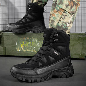 <span class=keywords><strong>Botas</strong></span> de Combate Extra Grandes Talla 47 para Exteriores, para Adolescentes y Hombres, Resistentes al Desgaste, Amortiguadoras, con Suela Gruesa Antideslizante, para Senderismo y Campo Traviesa - Product Image 2