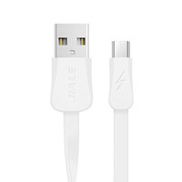 Kabel Pengisi Daya USB Mikro Flat Noodle 2A Pengisi Daya Cepat Bebas Kusut Inti Tembaga Murni TPE untuk Smartphone Android