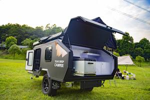 <span class=keywords><strong>Nouvelle</strong></span> caravane de camping tout-terrain compacte avec cuisine et espace de couchage, idéale pour le camping en plein air, les voyages et l'aventure - Product Image 3
