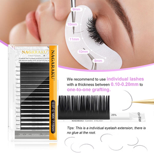 NAGARAKU 16-20mm Vente en gros Extensions <span class=keywords><strong>de</strong></span> cils classiques en vison cachemire <span class=keywords><strong>de</strong></span> qualité supérieure Extensions <span class=keywords><strong>de</strong></span> cils volume russe - Product Image 3