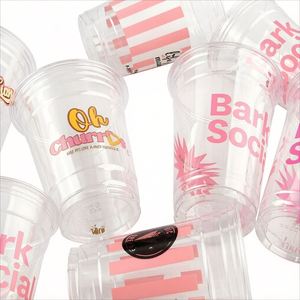 Vasos Desechables de Plástico PET Transparente de 98 mm y 12-24 oz con Logotipo Personalizado, Ecológicos, para Té con Leche, Café Helado y Jugos, con Tapa - Product Image 1