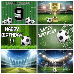 Fond de photographie pour anniversaire de garçon, terrain de football, affiche sportive, toile de fond pour baby shower, studio photo, bannière <span class=keywords><strong>photophone</strong></span> - Product Image 1